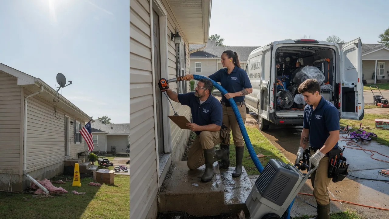 Ceiling Water Damage Restoration in Rockland, WI near me